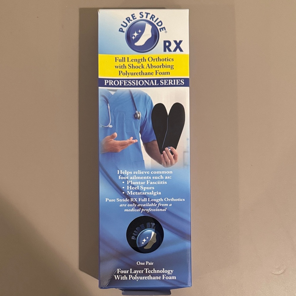 Pure Stride RX Orthotics with Shock Absorbing Foam